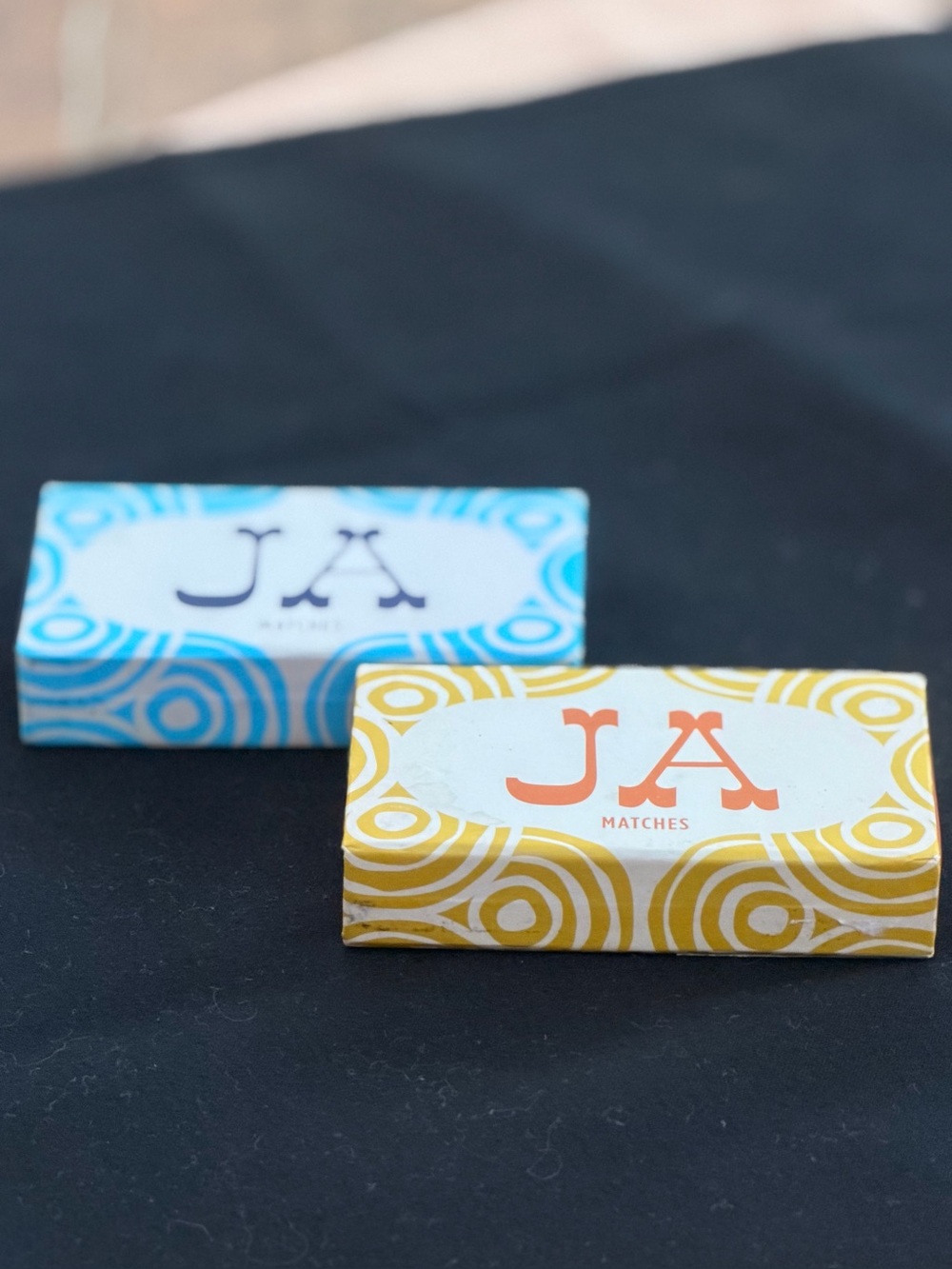 Jonathan Adler "JA" Monogram Pop Art Matchboxes Retro
